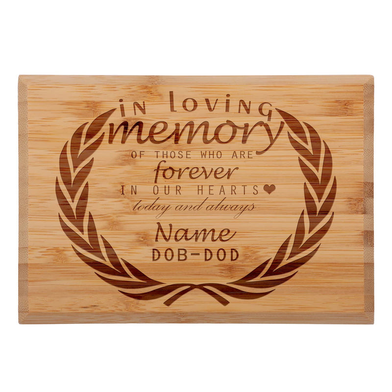 Memorial Custom Engraved Bamboo Plaque