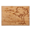 Memorial Custom Engraved Bamboo Plaque