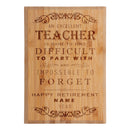 Retirement Custom Engraved Bamboo Plaque