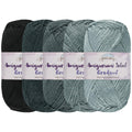 grey black neutral gradient yarn