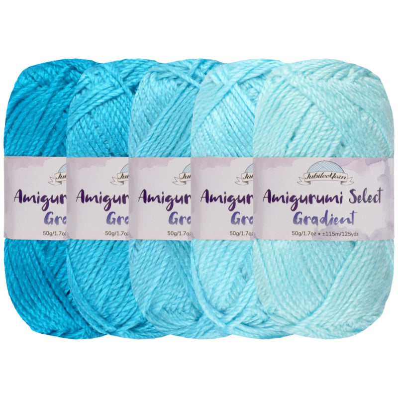 light blue dark blue gradient yarn