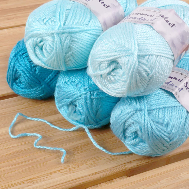 blue yarn supplies and accessories