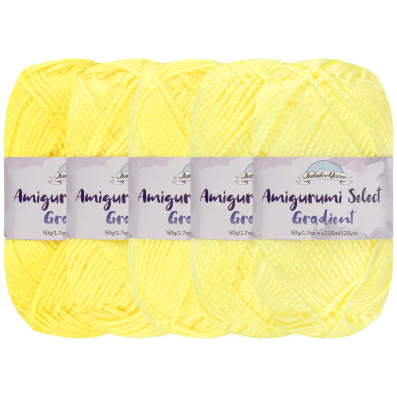 yellow colorful gradient craft yarn