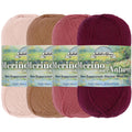 merino non-superwash wool skeins for yarn knitting and weaving 