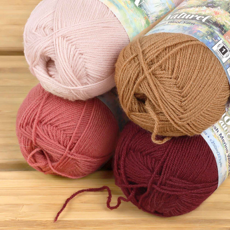 merino non-superwash wool skeins for yarn knitting and weaving 