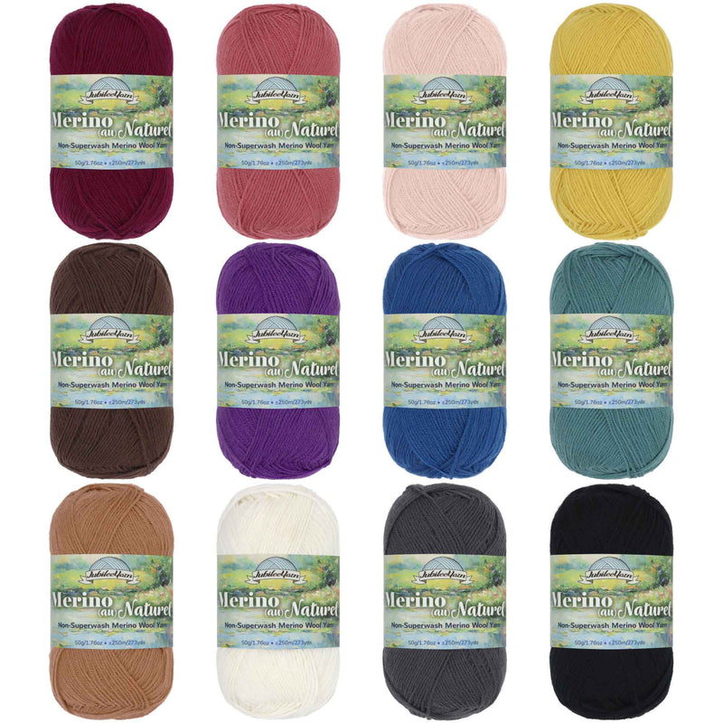 merino non-superwash wool skeins for yarn knitting and weaving 