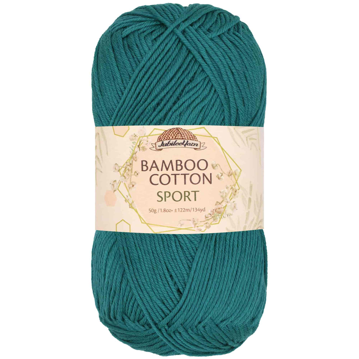 JubileeYarn Bamboo Cotton Sport Yarn - Gingerbread Color, 8 Skeins (50g Each) - View #10