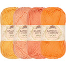 Bamboo Cotton Sport Yarn: 4 Skein Packs