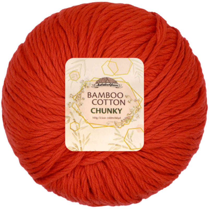 Bamboo Cotton Chunky Yarn: 4 Ball Packs