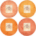 Bamboo Cotton Chunky Yarn: 4 Ball Packs