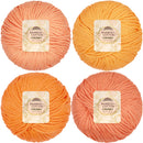 Bamboo Cotton Chunky Yarn: 4 Ball Packs