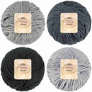 Bamboo Cotton Chunky Yarn: 4 Ball Packs