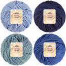 Bamboo Cotton Chunky Yarn: 4 Ball Packs