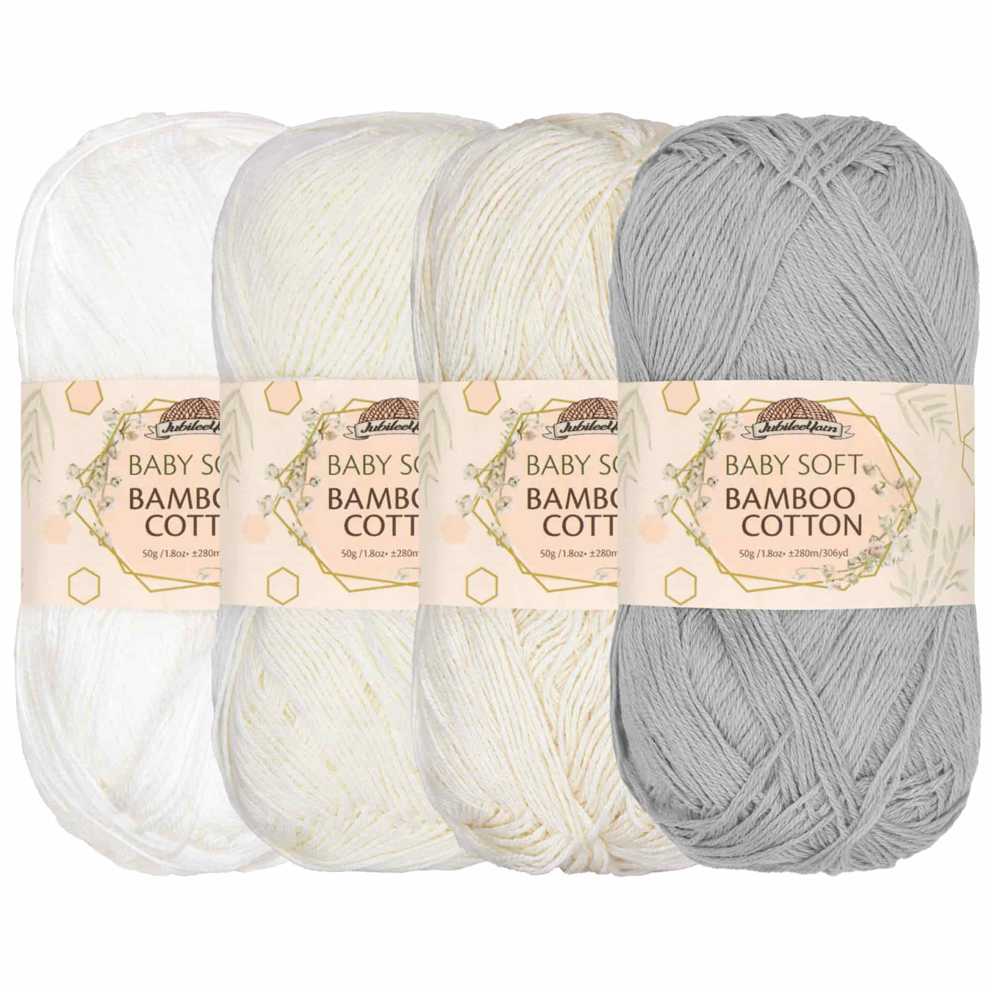 Baby Soft Bamboo Cotton Yarn: 1 Skein Packs