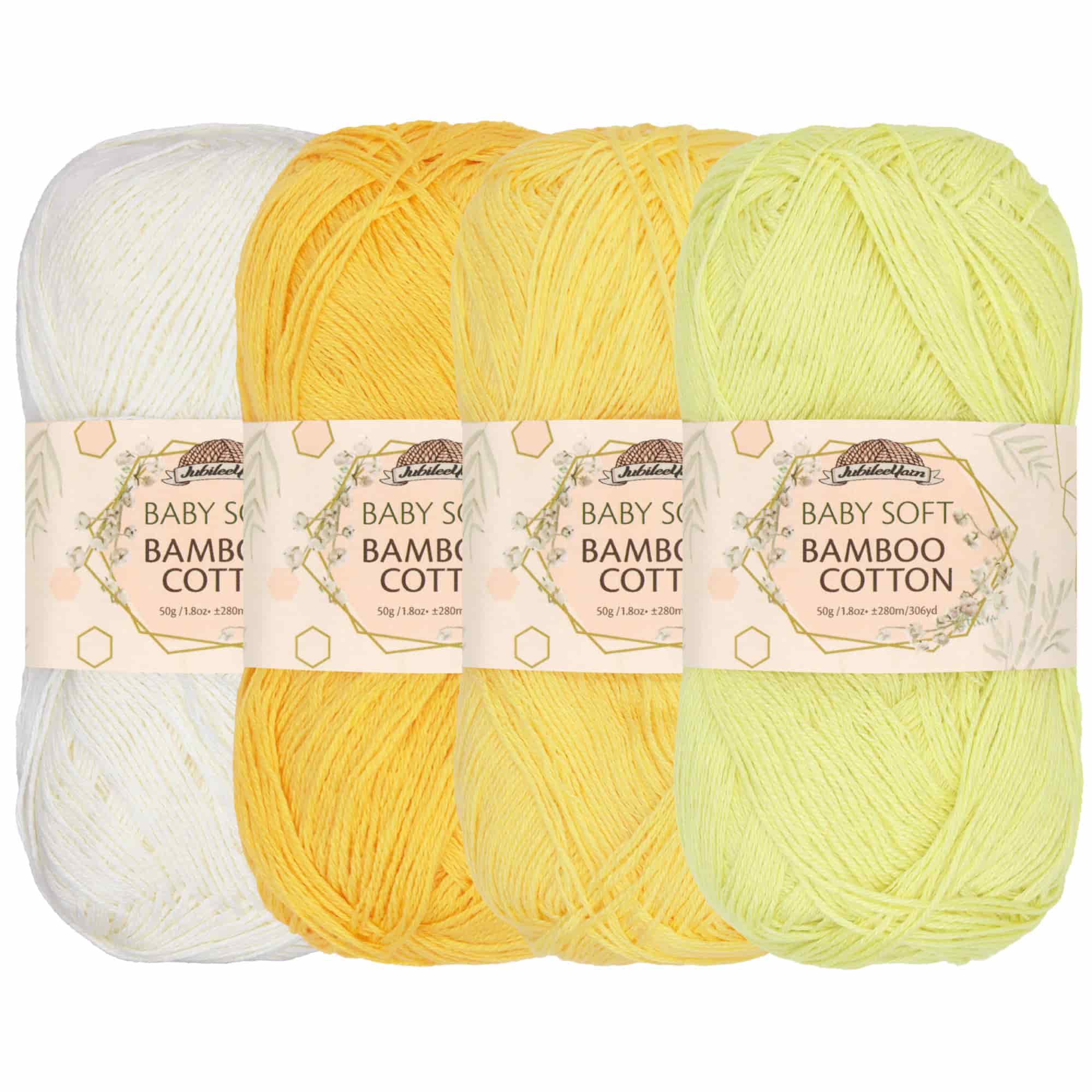 Baby Soft Bamboo Cotton Yarn: 1 Skein Packs