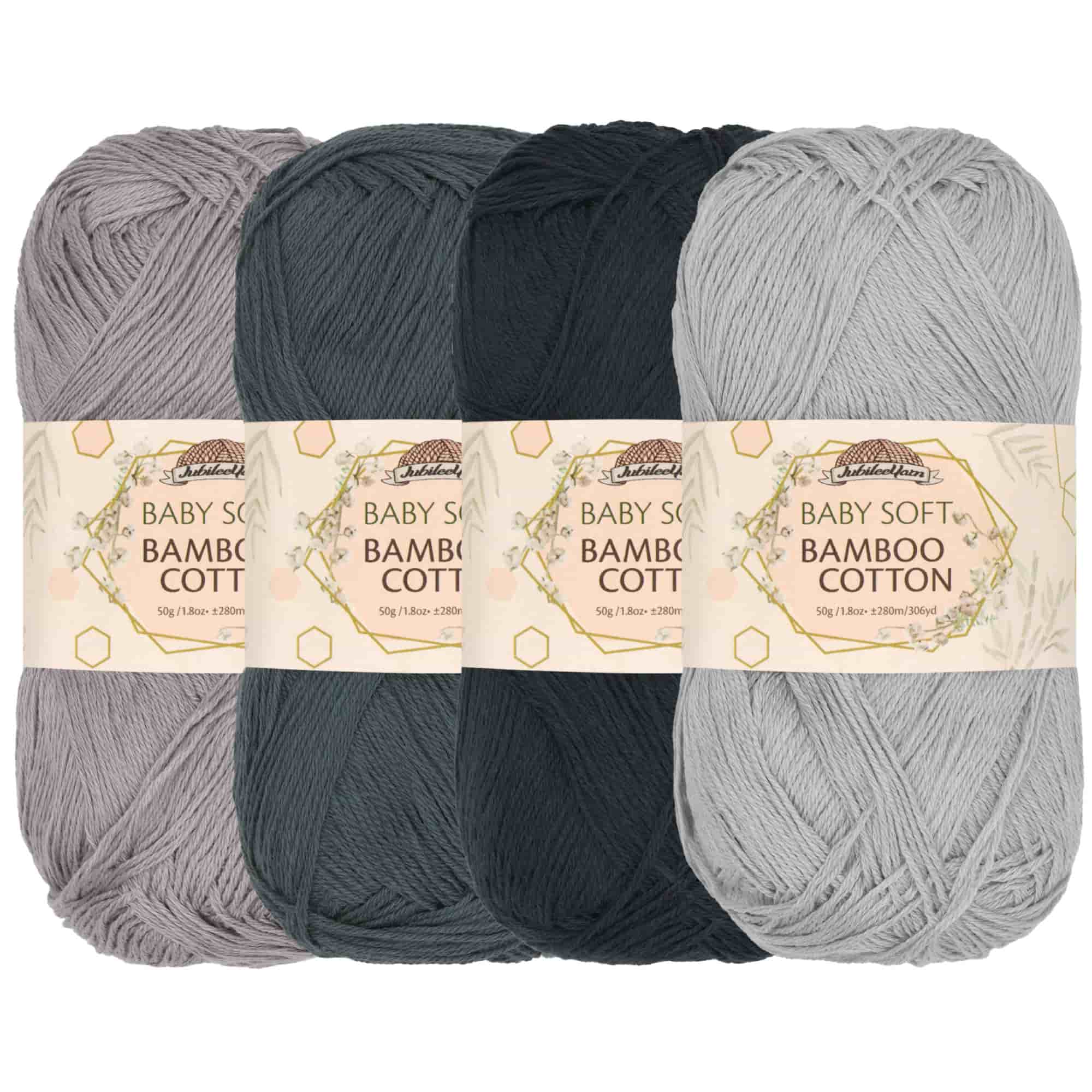 Baby Soft Bamboo Cotton Yarn: 1 Skein Packs