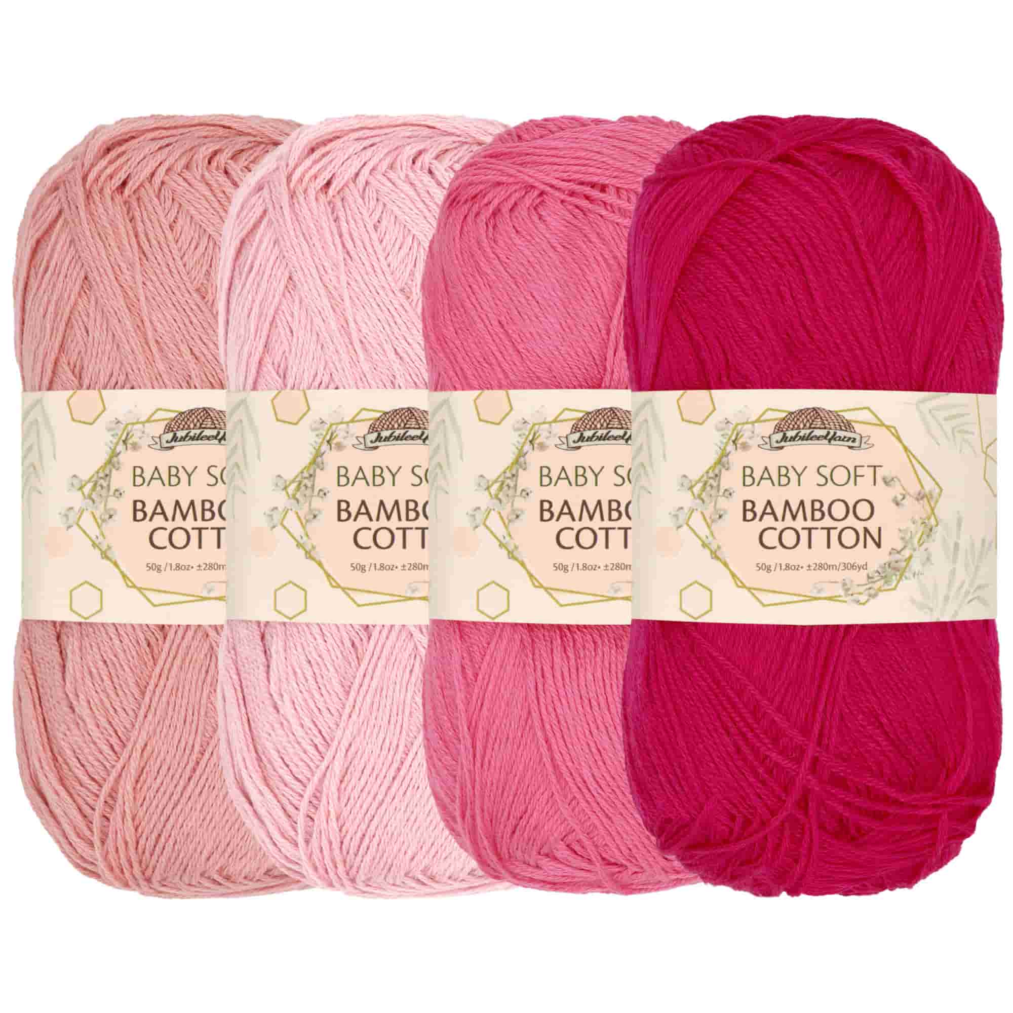 Baby Soft Bamboo Cotton Yarn: 1 Skein Packs