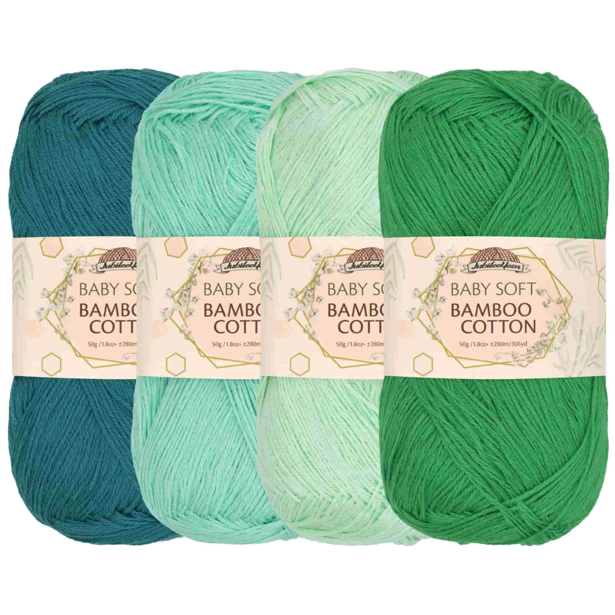 Baby Soft Bamboo Cotton Yarn: 1 Skein Packs