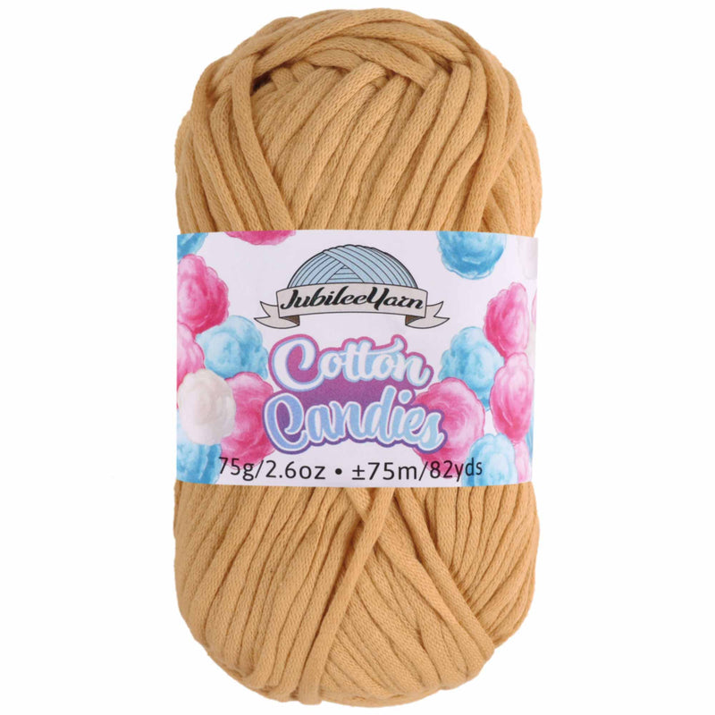 brown cotton blend skein
