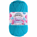 blue cotton blend skein