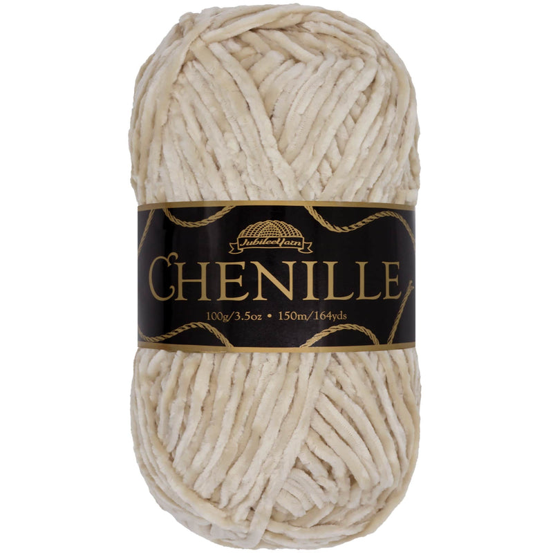 Luxurious chenille yarn skein