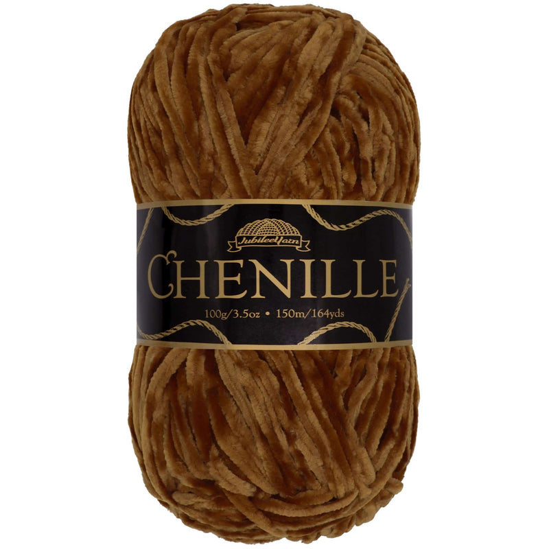 Luxurious chenille yarn skein