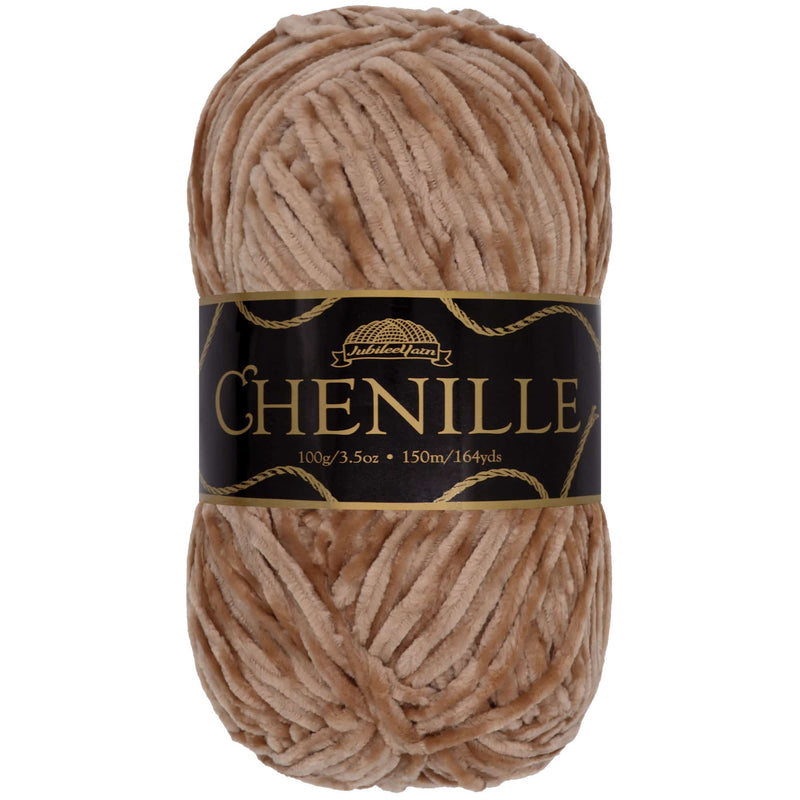 Luxurious chenille yarn skein