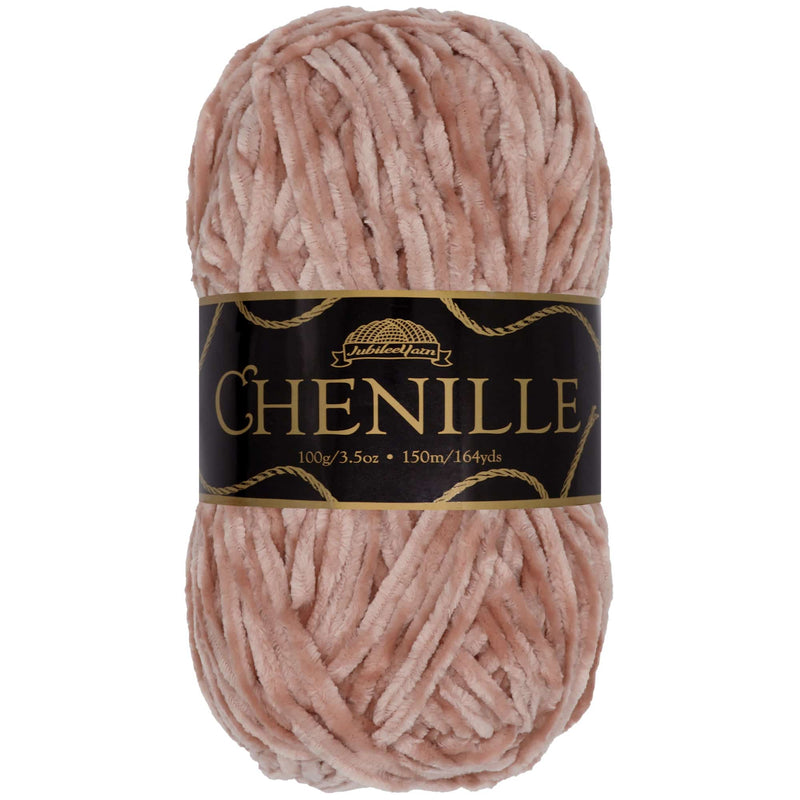 Luxurious chenille yarn skein