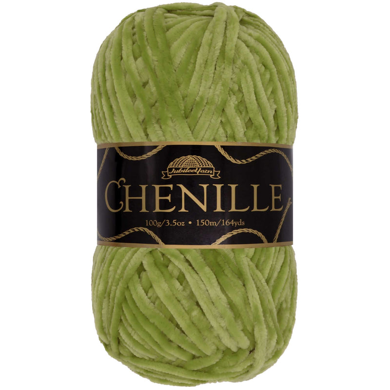 Luxurious chenille yarn skein