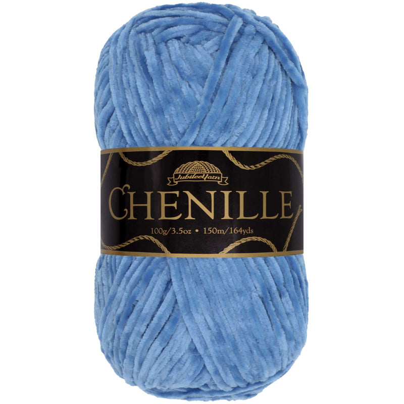 Luxurious chenille yarn skein