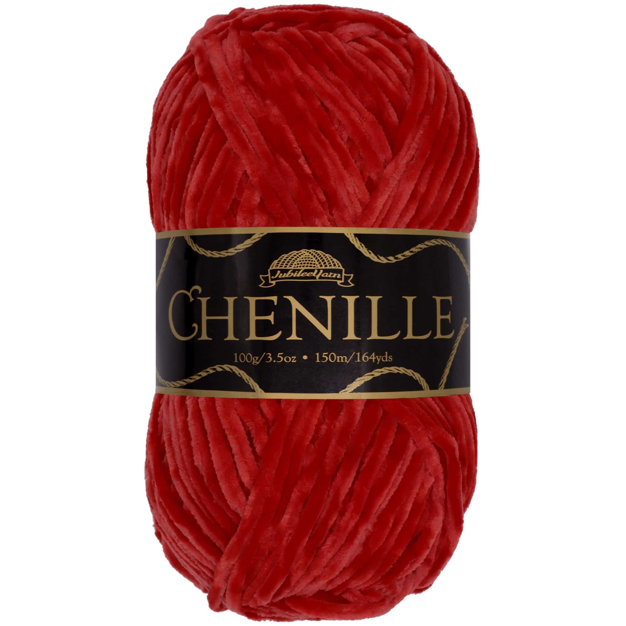 Luxurious chenille yarn skein
