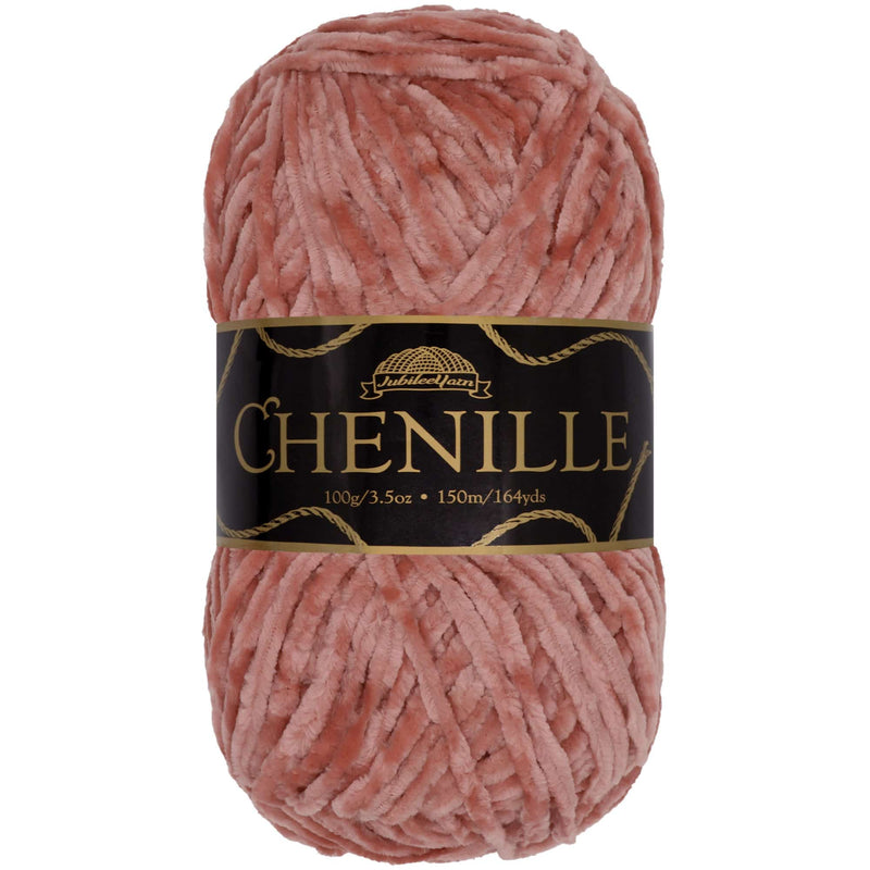 Luxurious chenille yarn skein