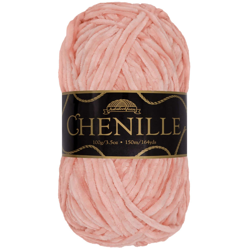 Luxurious chenille yarn skein