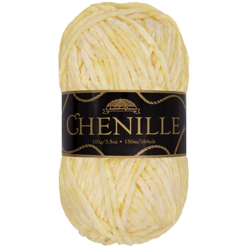 Luxurious chenille yarn skein