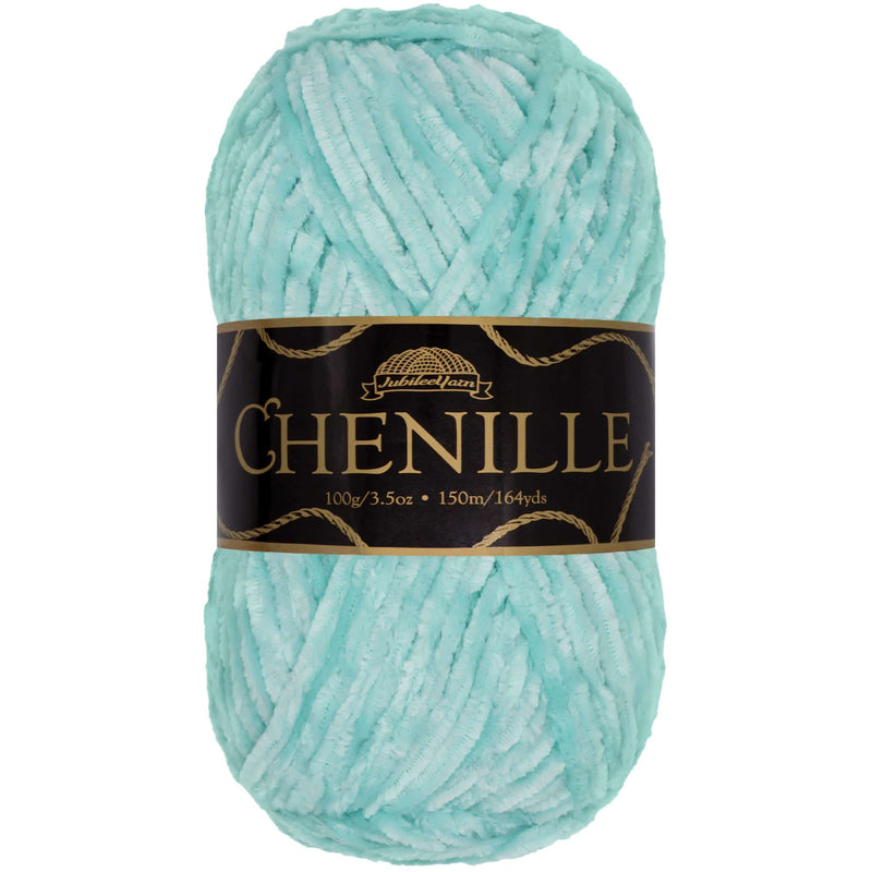 Luxurious chenille yarn skein