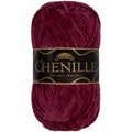 Luxurious chenille yarn skein