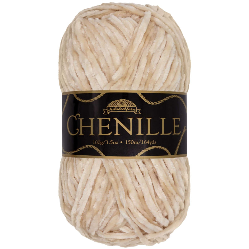 Luxurious chenille yarn skein