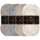 Chenille Yarn: 4 Skein Packs