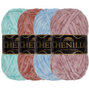 Chenille Yarn: 4 Skein Packs