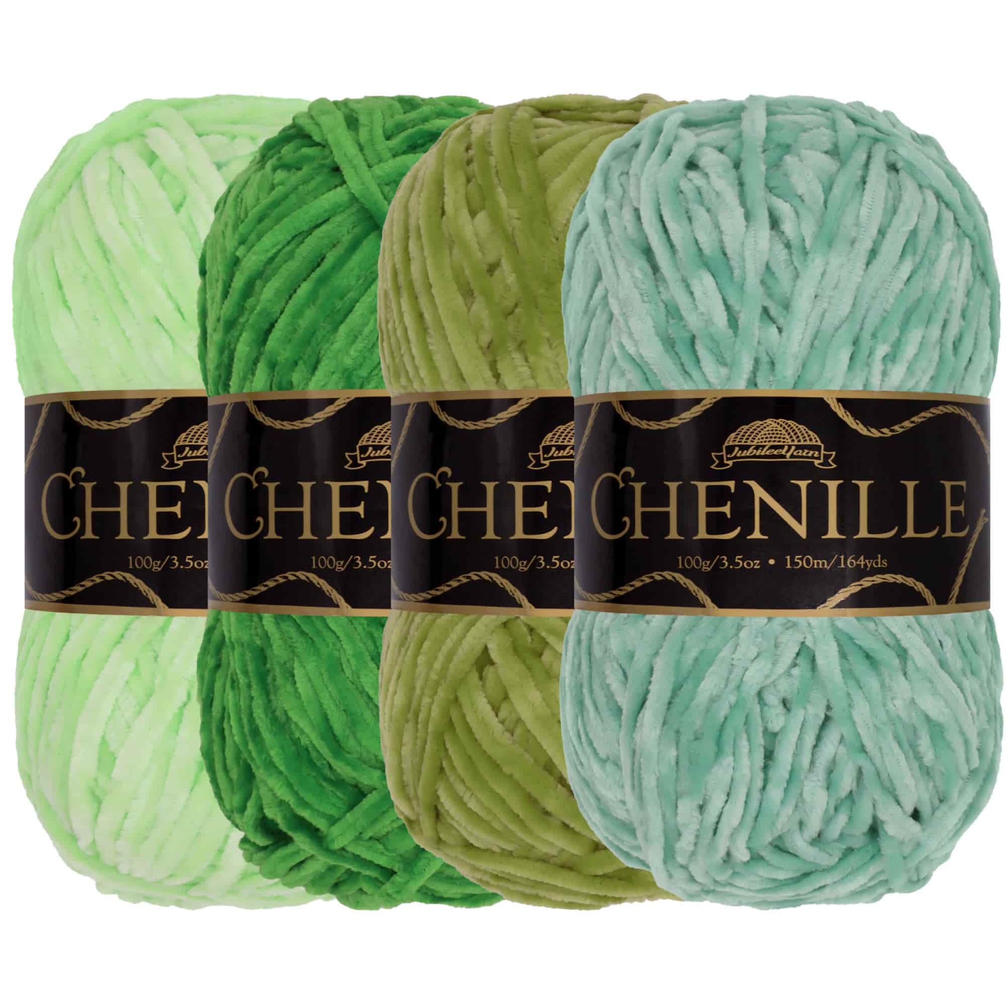 Chenille Yarn: 4 Skein Packs