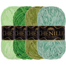 Chenille Yarn: 4 Skein Packs
