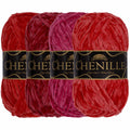 Chenille Yarn: 4 Skein Packs