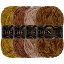 Chenille Yarn: 4 Skein Packs