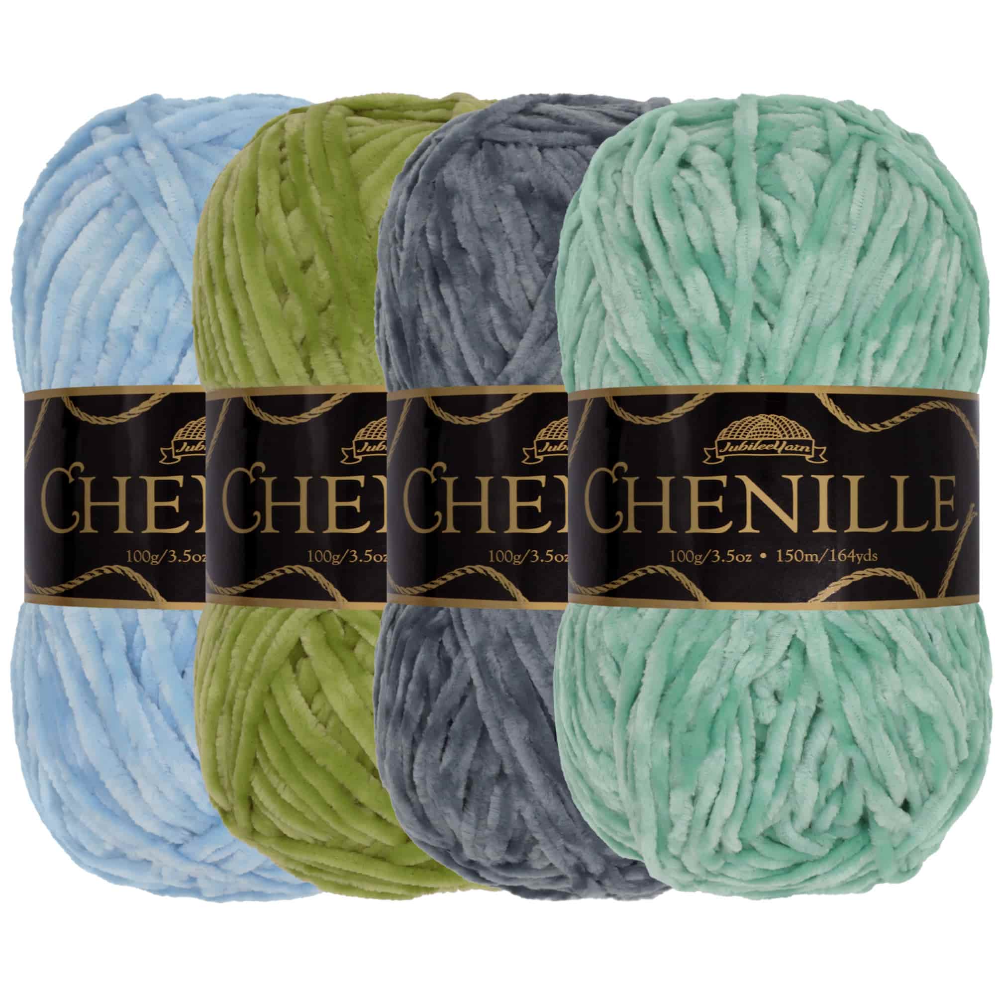 Chenille Yarn: 4 Skein Packs
