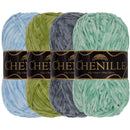 Chenille Yarn: 4 Skein Packs