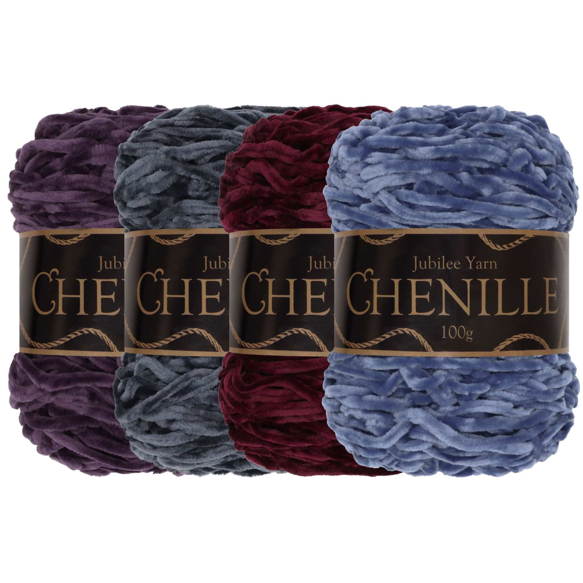 JubileeGaren Chenille Garen - Worsted Gewicht - 100g/cake - Thee - 2 Taarten JubileeGaren Chenille Garen - Worsted Gewicht - 100g/cake - Thee - 2 Taarten