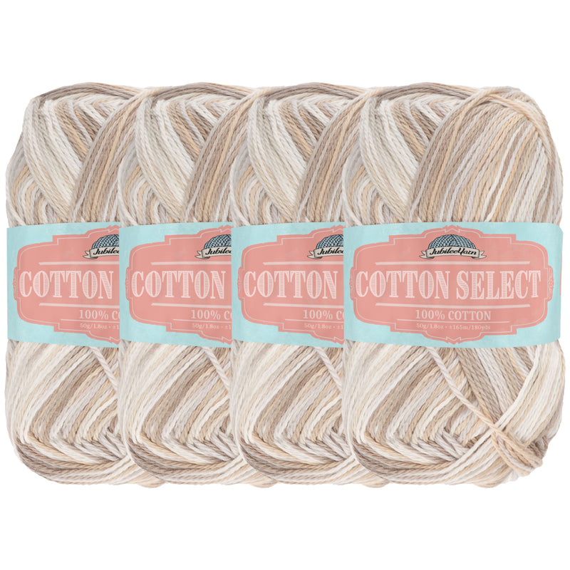 Cotton Select Yarn: 4 Skein Packs