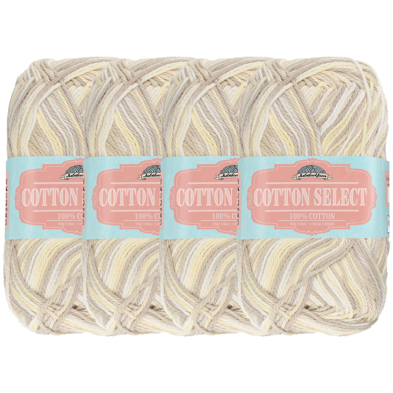 Cotton Select Yarn: 4 Skein Packs