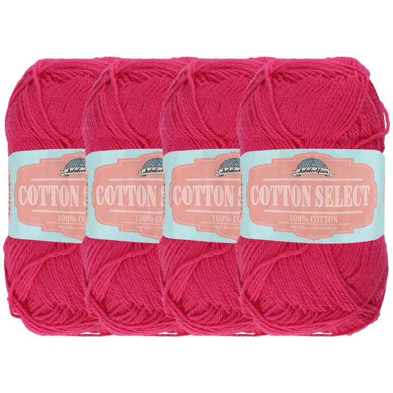 Cotton Select Yarn: 4 Skein Packs