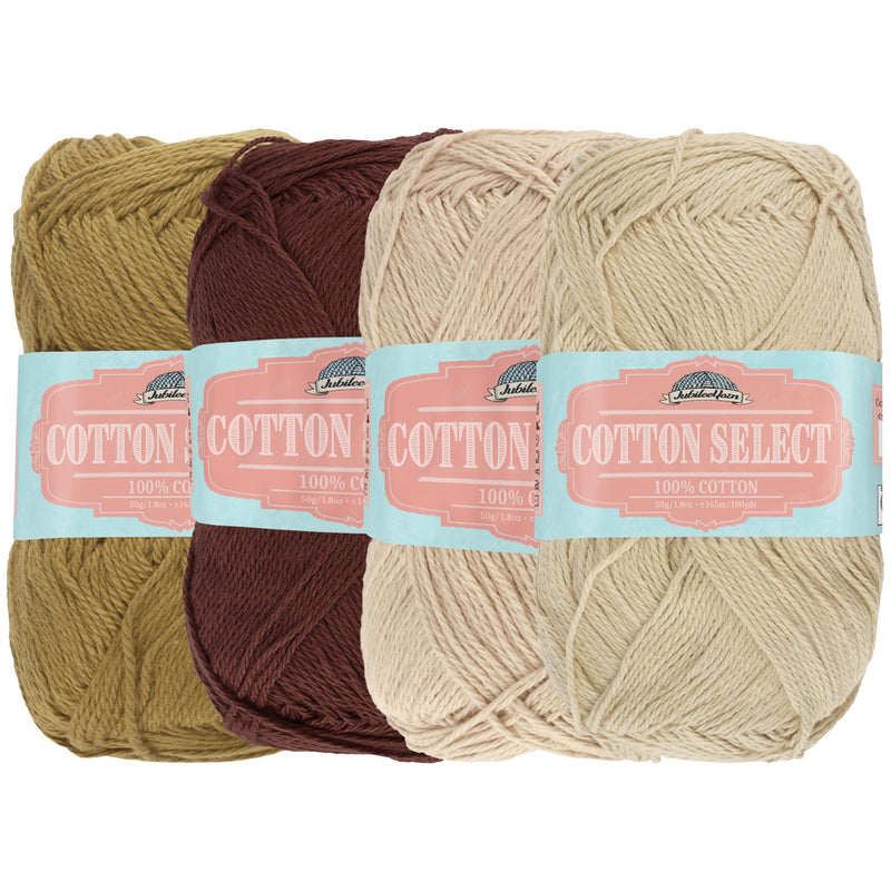 Cotton Select Yarn: 4 Skein Packs